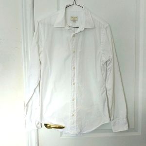 Club Monaco Slim Fit White dress shirt 100%Cotton